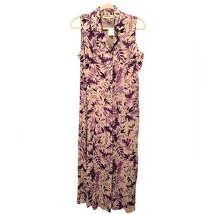 NWT 100% Silk Vintage Sleeveless Dress